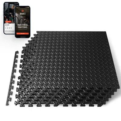 Serenelife 24" L X 24" W X 0.5" Foam Mat In Black