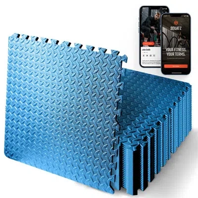 Serenelife 24.61'' L X 12.99'' W X 0.47'' Vinyl Mat In Blue