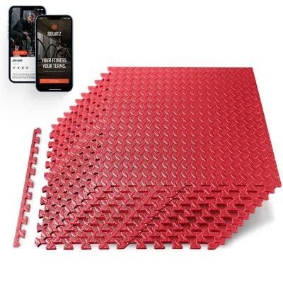 Serenelife 4.72'' L X 24.21'' W X 0.47'' Vinyl Mat In Red