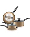 Serenelife 6pc Gold Cookware Set In Gold