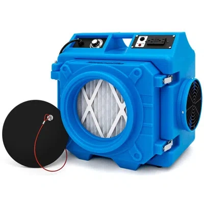 Serenelife Air Scrubber, Commercial Hepa 3 Stage Filtration System With Merv-10, Suitable For Industrial & Home In Blue
