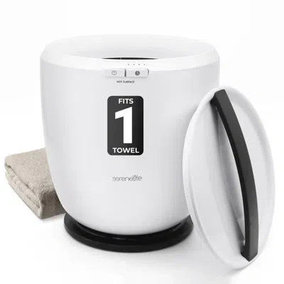 Serenelife Bucket Towel Warmers With Customized Fragrances For Spa And Bathroom, Timer 15 30 45 60minutes, Fits In Black