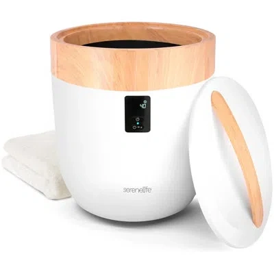 Serenelife Bucket Towel Warmers With Customized Fragrances For Spa And Bathroom, Timer 20/40/60/90 Minutes, Fit