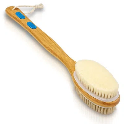 Serenelife Double-sided Pet Grooming Brush - Skin-friendly Pin Brush And Bristle Comb With Massage Particles Fo In Chrome
