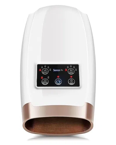 Serenelife Electric Hand Massager With Compression In White