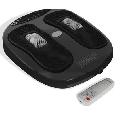 Serenelife Electric Home Foot Massager - Slftmsg20 - Digital Foot Massaging Machine With Heel, Toe & Calf Thera In Black