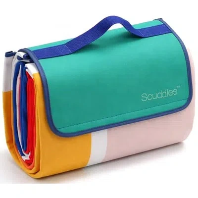Serenelife Extra Large Picnic Blanket – 80" X 80" Waterproof Outdoor Mat With Soft 3-layer Comfort, Foldable De In Green
