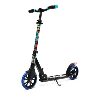 Serenelife Folding Kick Scooter In Blue