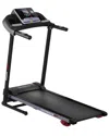 Serenelife Folding Treadmill Motorized Running Machine In Black