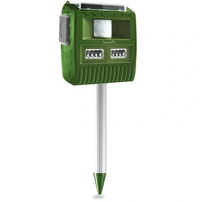 Serenelife Green Solar Powered Integrated Led Deck Light