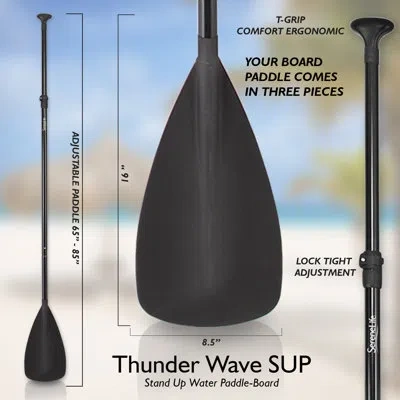 Serenelife Inflatable Stand Up Paddle Board (6 Inches Thick) With Premium Sup Accessories & Carry Bag | Wide St In Green