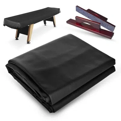 Serenelife Leather Pool Table Cover In Black