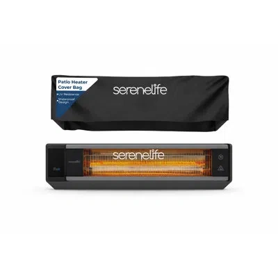 Serenelife Patio Heater Cover Bag - Heavy-duty Wall Mounted Patio Heater Cover For Model Number: Sloht26 (black