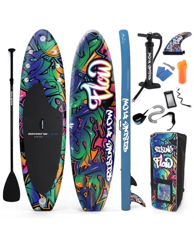 Serenelife Pink Free Flow Inflatable Stand Up Paddle Board In Multi