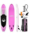 Serenelife Pink Free Flow Inflatable Stand Up Paddle Board In No Color