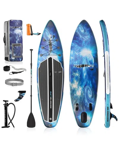 Serenelife Rising Flow Inflatable Paddleboard In Blue
