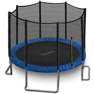 Serenelife Round Kid / Toddler Trampoline In Black