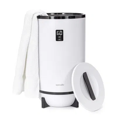 Serenelife Single Touch Electric Towel Warmer In White,black