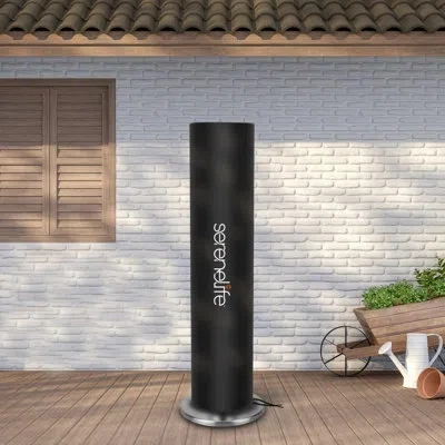 Serenelife Sloth44 Heavy-duty Patio Heater Cover - Fits Up To 13" In Black
