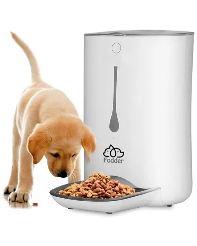 Serenelife Smart Automatic Cat And Dog Food Dispenser In White