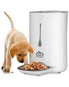 Serenelife Smart Automatic Cat And Dog Food Dispenser In White
