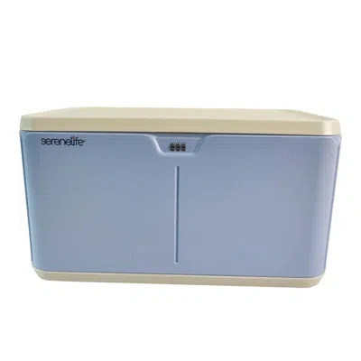 Serenelife Storage Bin In Light Blue