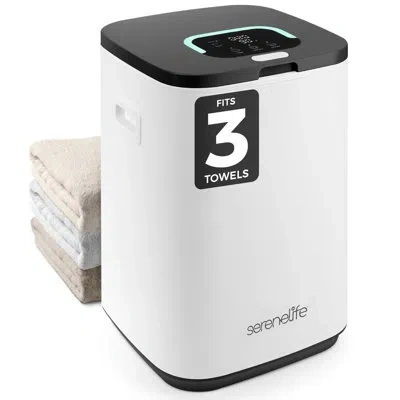 Serenelife Towel Warmer Bucket - 23l Capacity Hot Towel Warmer With Timer Function, Fits Up To Two Oversized To In Black