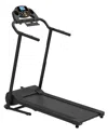Serenelife Track Base Smart Digital Treadmill With Downloadable App In Black