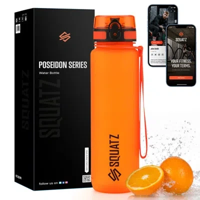 Serenelife Water Bottle With Fruit Infuser In Orange