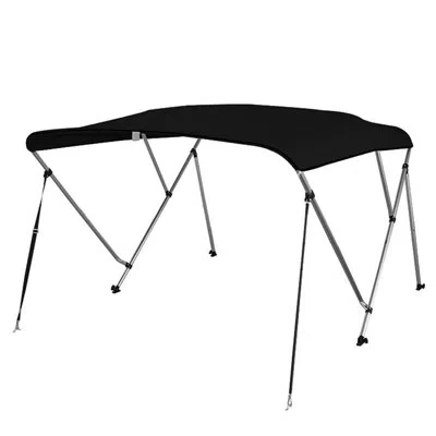 Serenelife Waterproof Boat Bimini Top Cover - 73-78"w 3 Bow Bimini Top Canvas Sun Shade Boat Canopy -1" Double 