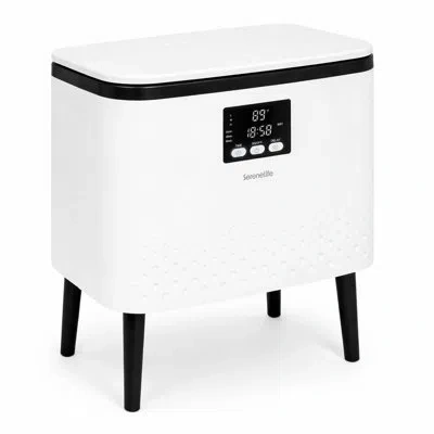 Serenelife Wifi-enabled Towel Warmer Bucket, 20l Large Capacity Heater Bucket For Towels Blanket And Robes, Sin In Black
