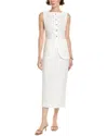 Serenette 2pc Linen-blend Top & Skirt Set