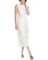 Serenette 2pc Linen-blend Top & Skirt Set