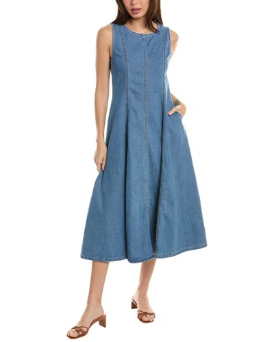 Serenette A-line Dress In Blue