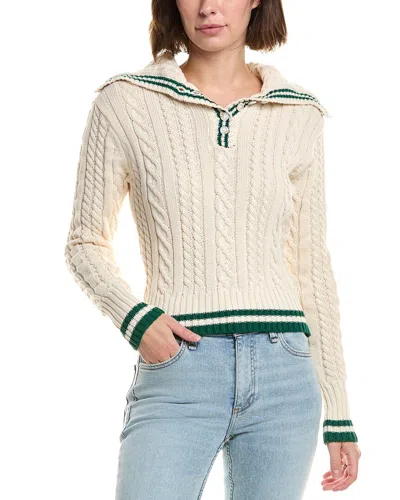 Serenette Cable Sweater In White