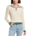 Serenette Cable Sweater In White