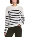 Serenette Cashmere-blend Pullover Sweater In White