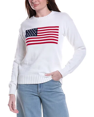 Serenette Flag Sweater In White