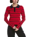 Serenette Knit Polo Shirt In Red