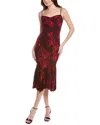 Serenette Midi Dress In Red