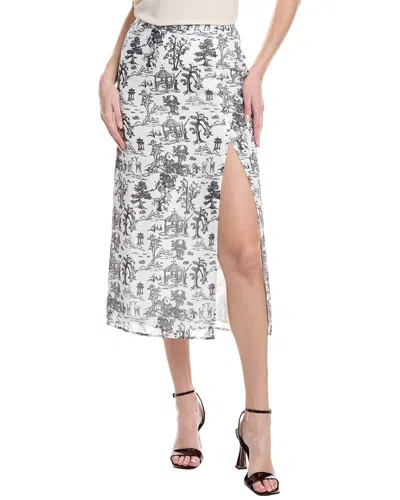 Serenette Midi Skirt In Gray