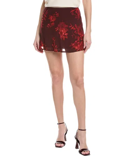 Serenette Mini Skirt In Red