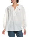 Serenette Peasant Top In White