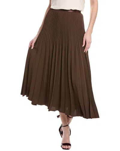 Serenette Pleated Skirt In Brown