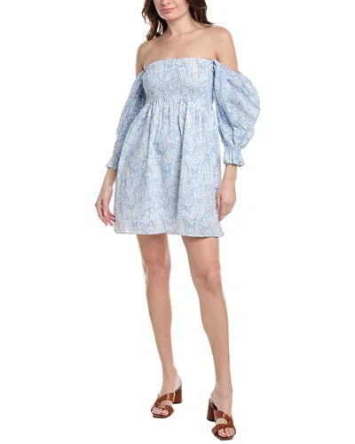 SERENETTE SMOCKED MINI DRESS