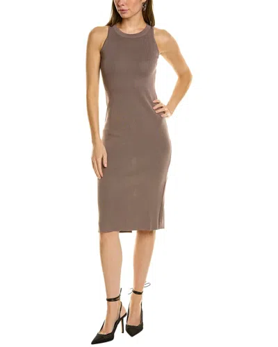 Serenette Midi Dress In Brown