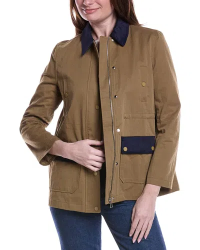 Serenette Utility Jacket In Brown