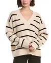Serenette Wool Pullover Sweater In White