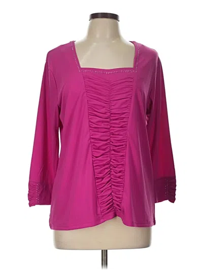 Pre-owned Serengeti 3/4 Sleeve T-shirt In Pink