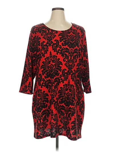 Pre-owned Serengeti 3/4 Sleeve T-shirt In Red